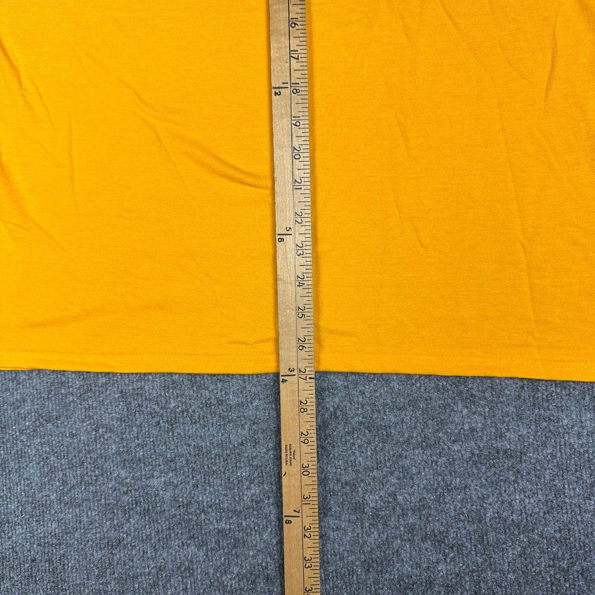 Port & Company LPC381V V-Neck Tee Womens XL Gold Blank NWT