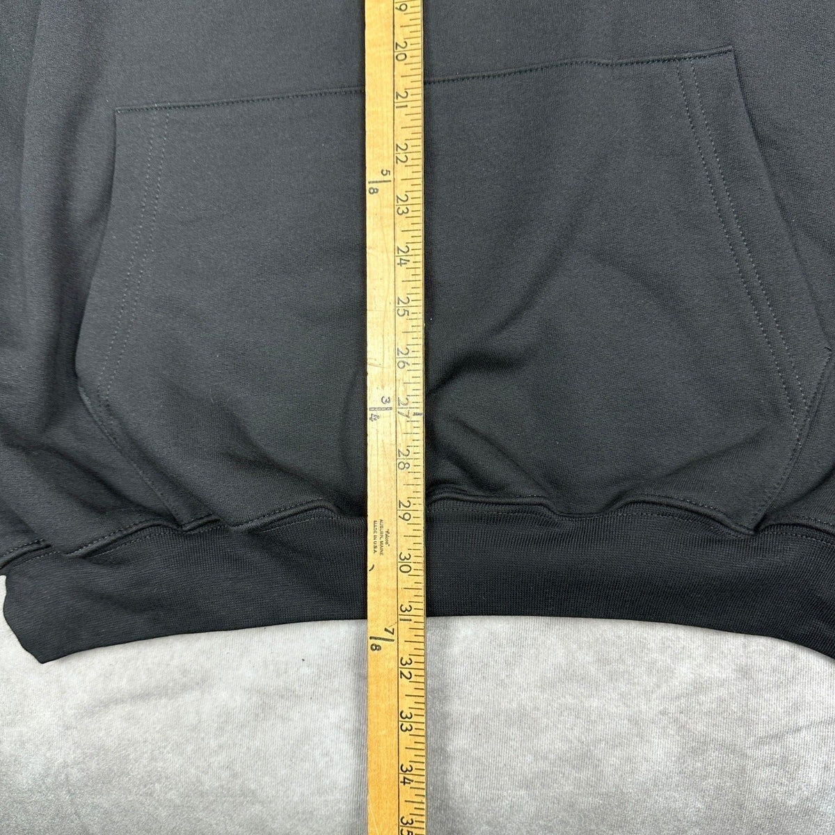 NWT Bayside Mens XL Black Hoodie Casual Sweatshirt USA Made