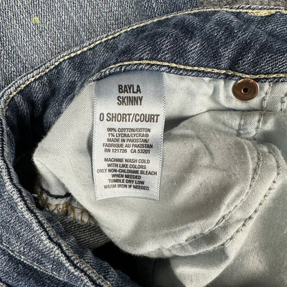 Aeropostale Bayla Skinny Womens 0 Blue Jeans 26