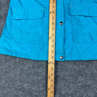 Lands' End Girls Large 14 Blue Hooded Jacket Lightweight