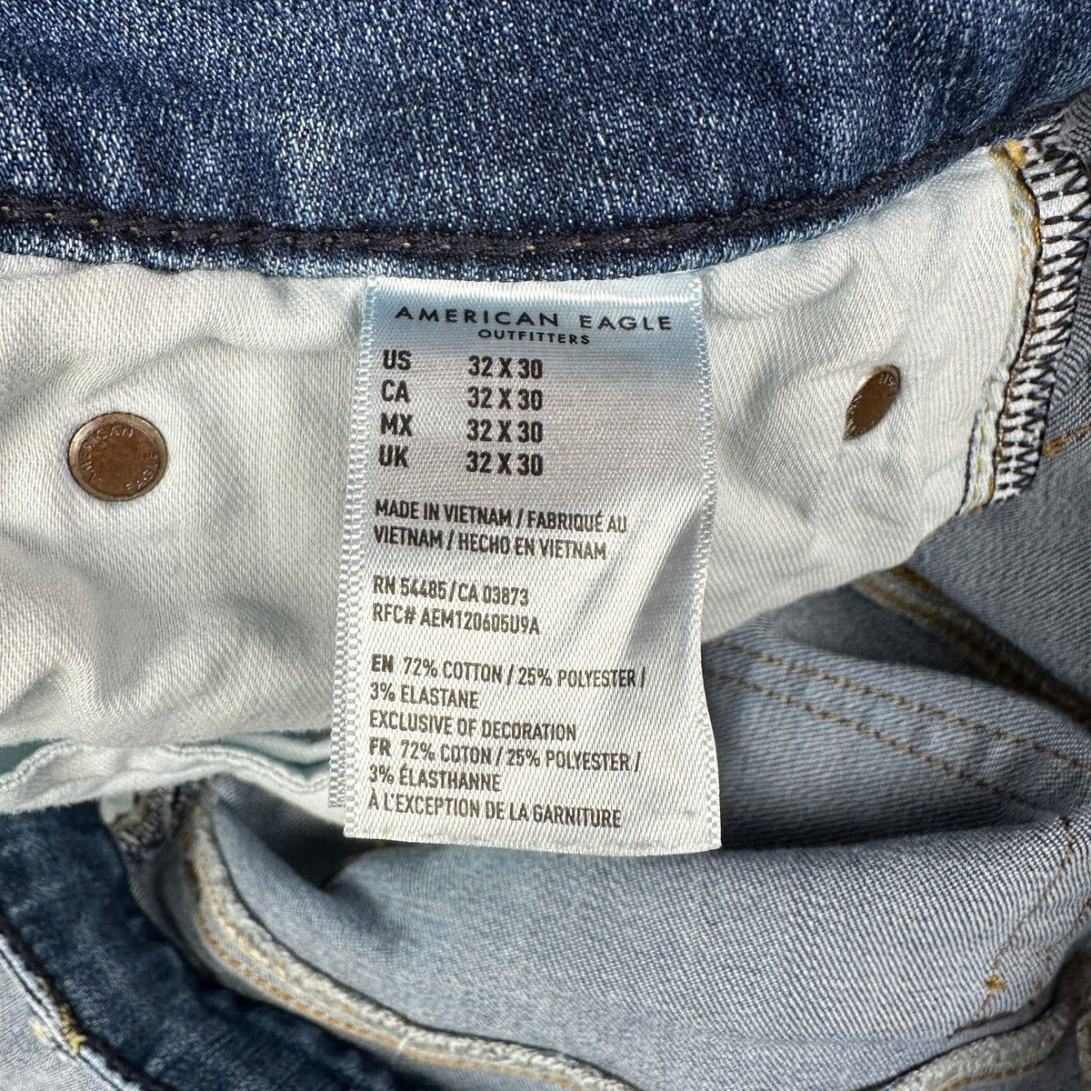 American Eagle Mens 32x30 Slim Blue Jeans