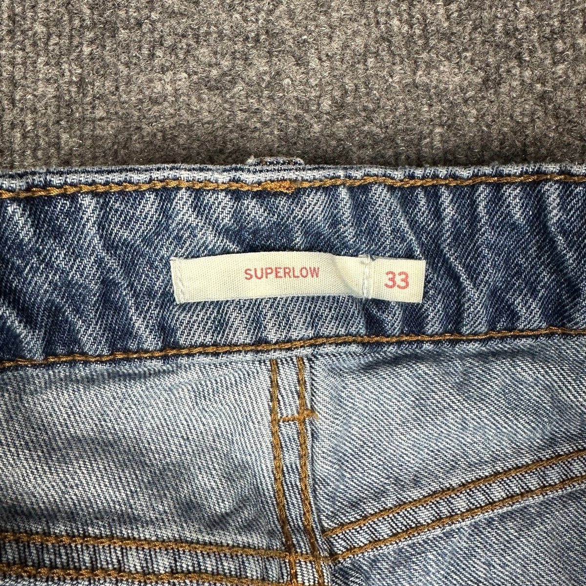 Vintage Levi's Jeans Mens 33x32 Blue Baggy Superlow