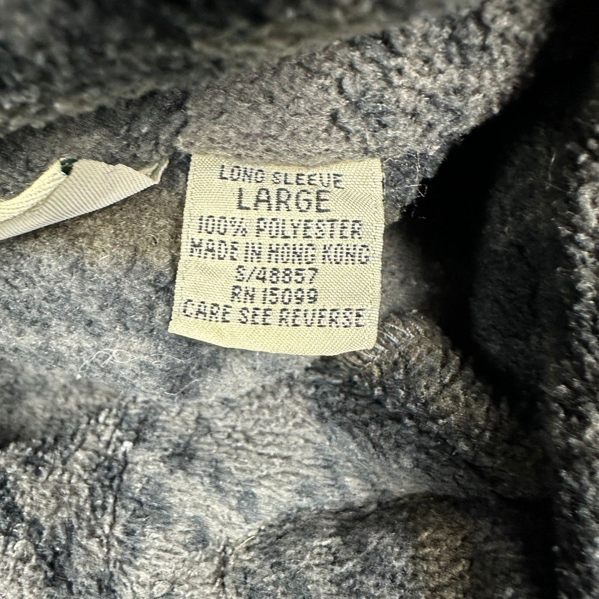 Fieldmaster Mens Large Gray Plaid Fleece Pullover Jacket