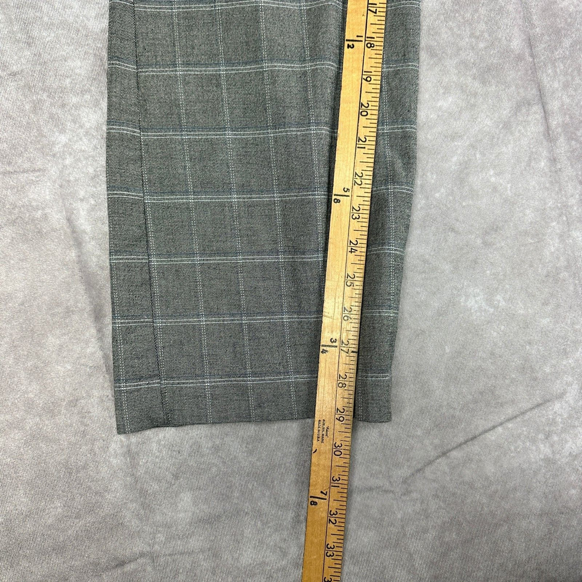 Gap Womens Straight Fit Pants Size 6 Gray Plaid