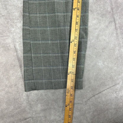Gap Womens Straight Fit Pants Size 6 Gray Plaid