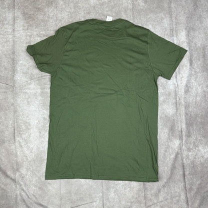 NWT Gildan Mens M Military Green Softstyle Cotton T-Shirt