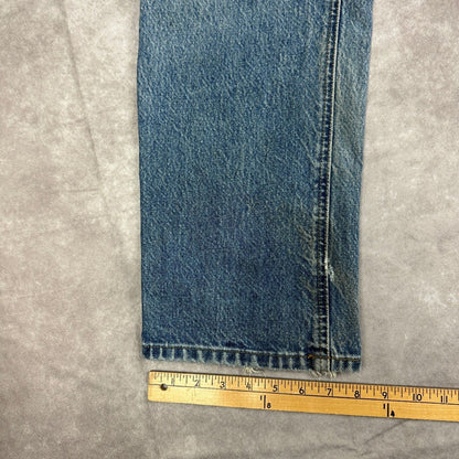 Vintage Carhartt Mens 34x32 Blue Denim Jeans Workwear