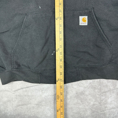 Vintage Carhartt Full Zip Hoodie Men's Large Black Workwear
