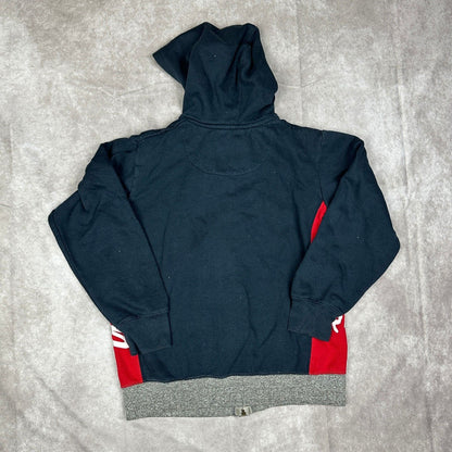 Ecko Unltd Youth Boys M 10-12 Full Zip Hoodie Gray Navy Red