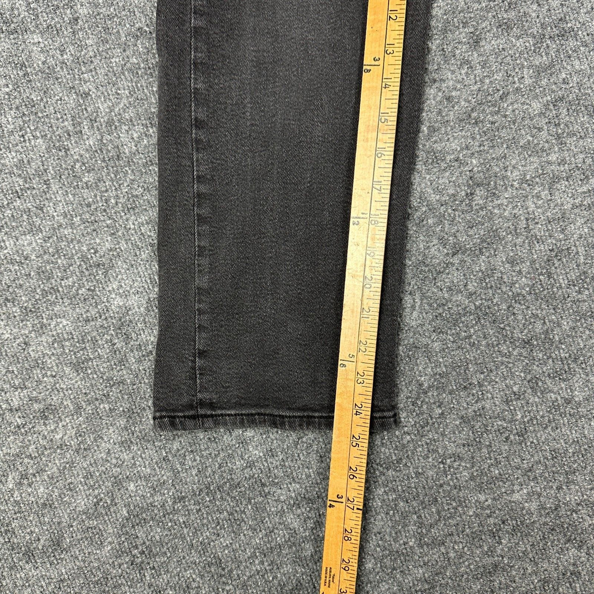 Levi's Ribcage Straight Ankle Womens 27x27 Black Jeans