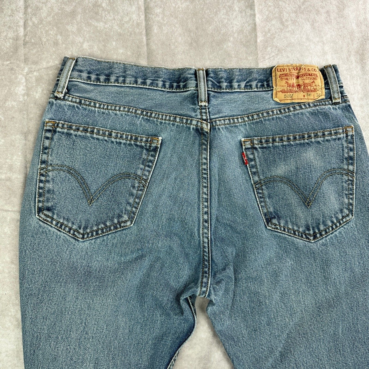 Vintage Levi's 505 Mens 36x36 Blue Straight Jeans
