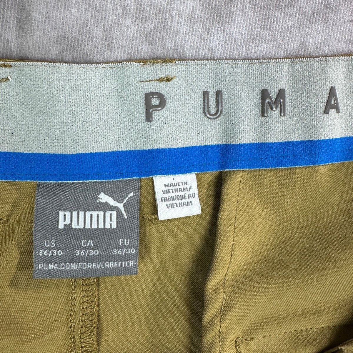 Puma Golf Mens Khaki Pants 36x30 Casual Fit