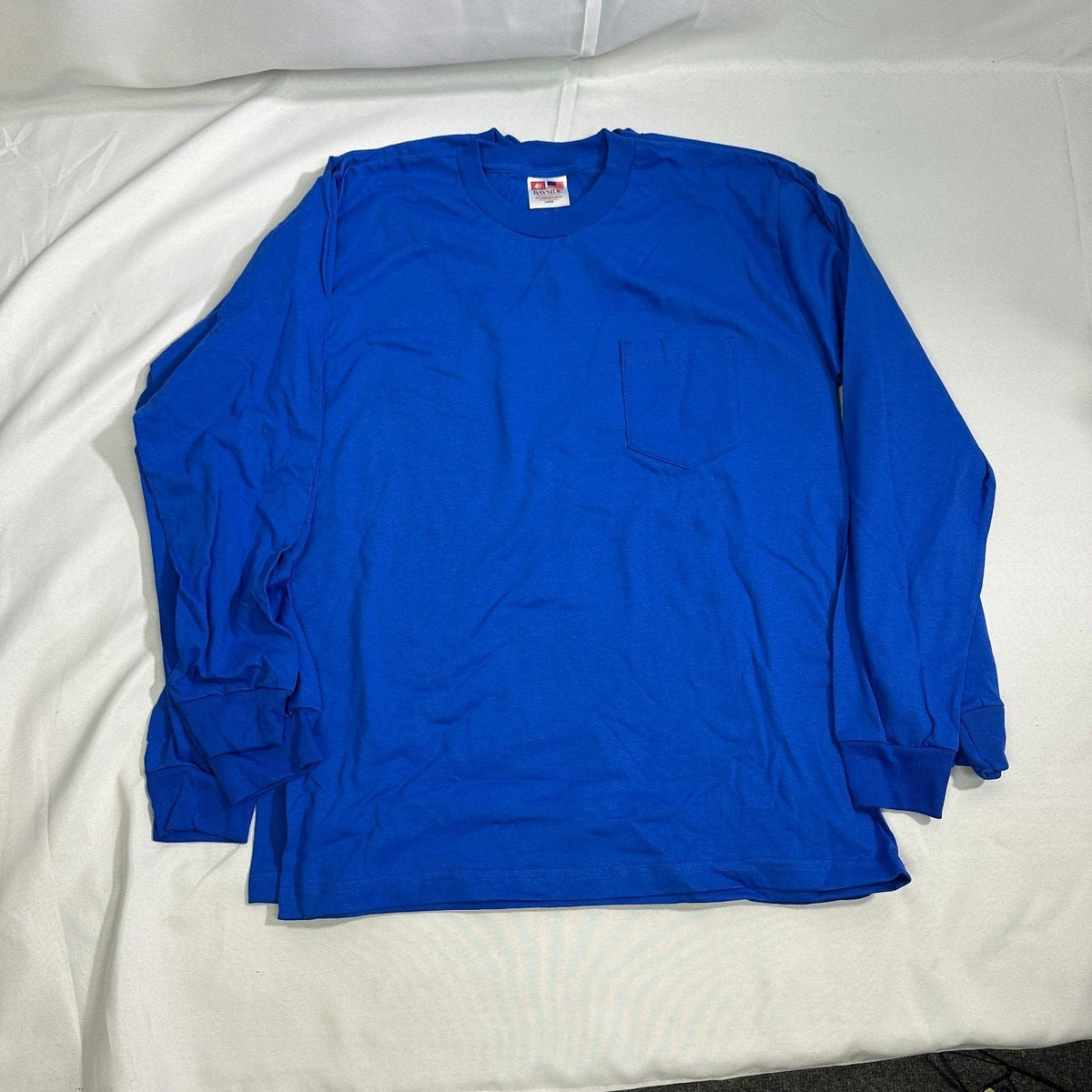 NWT Bayside Mens Large Blue Long Sleeve T-Shirt Lot of 3