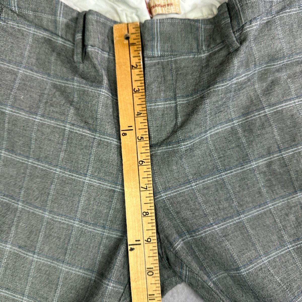 Gap Womens Straight Fit Pants Size 6 Gray Plaid