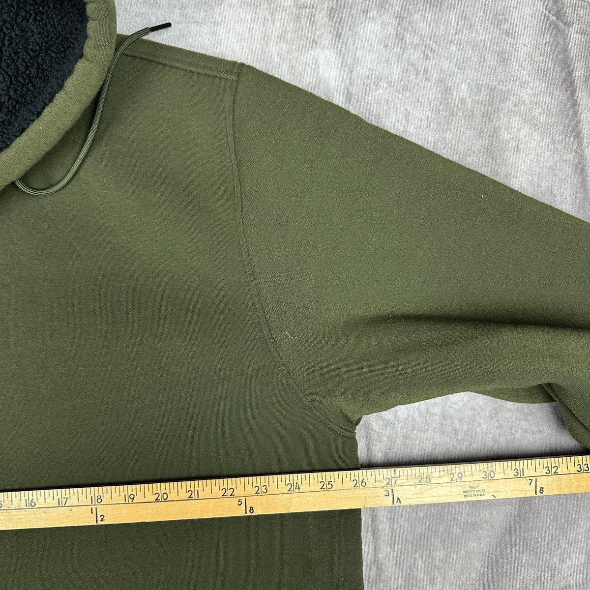 Bass Creek Outfitters Mens XL Olive Green Sherpa Hoodie