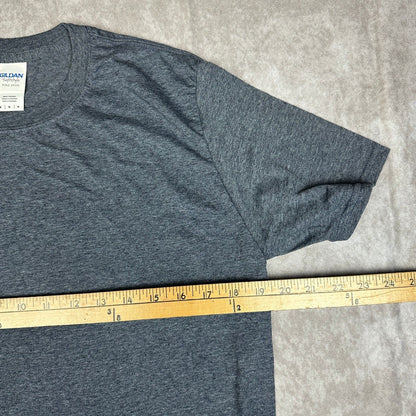 Lot of 2 Gildan 64000 Softstyle Tees Mens M Dark Heather NWT