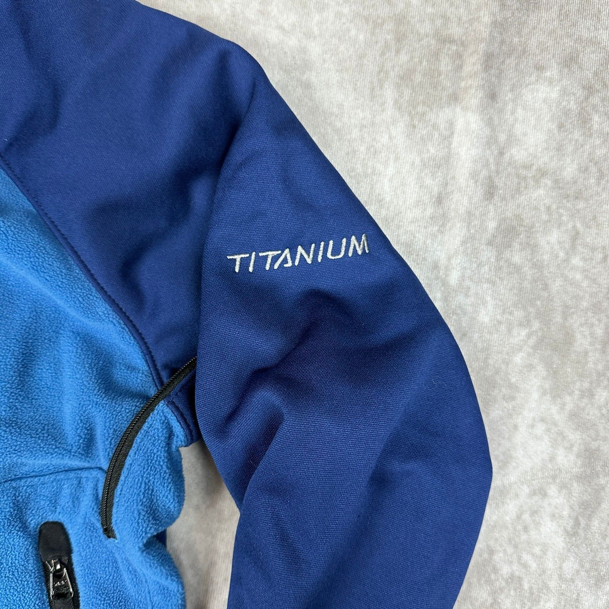 Columbia Titanium Fleece Jacket Womens M Blue Interchange